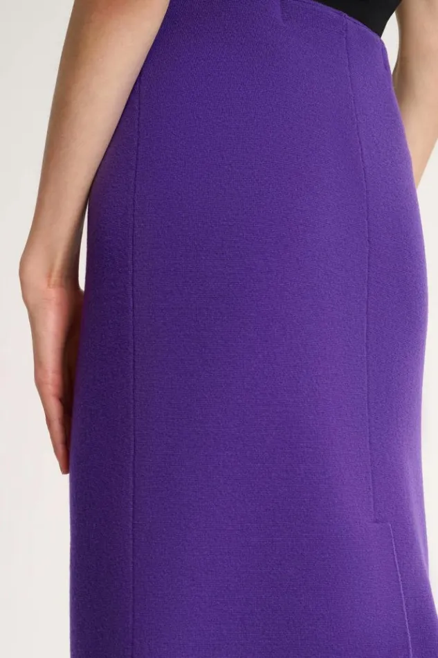 Luisa Spagnoli Skirts And Shorts Magon 8211 Blended Wool Skirt Purple 8211 Women Luisa Spagnoli Skirts And Shorts Magon 8211 Blended Wool Skirt Purple 8211 Women