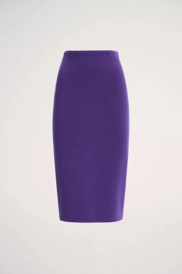 Luisa Spagnoli Skirts And Shorts Magon 8211 Blended Wool Skirt Purple 8211 Women Luisa Spagnoli Skirts And Shorts Magon 8211 Blended Wool Skirt Purple 8211 Women