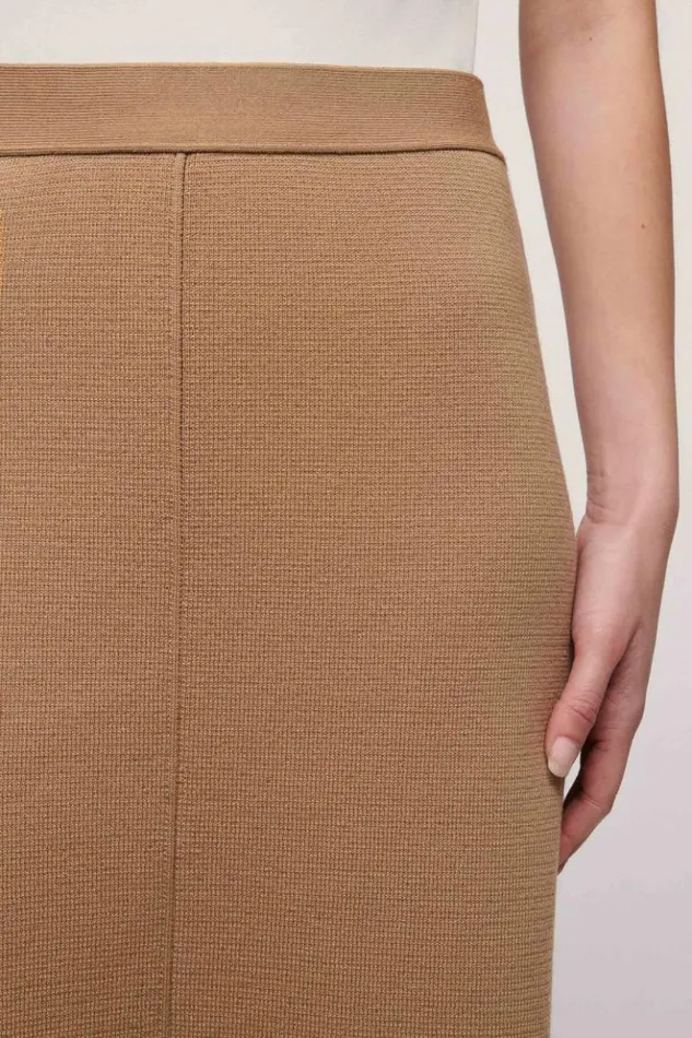Luisa Spagnoli Skirts And Shorts Midigon 8211 Wool Skirt Camel 8211 Women Luisa Spagnoli Skirts And Shorts Midigon 8211 Wool Skirt Camel 8211 Women