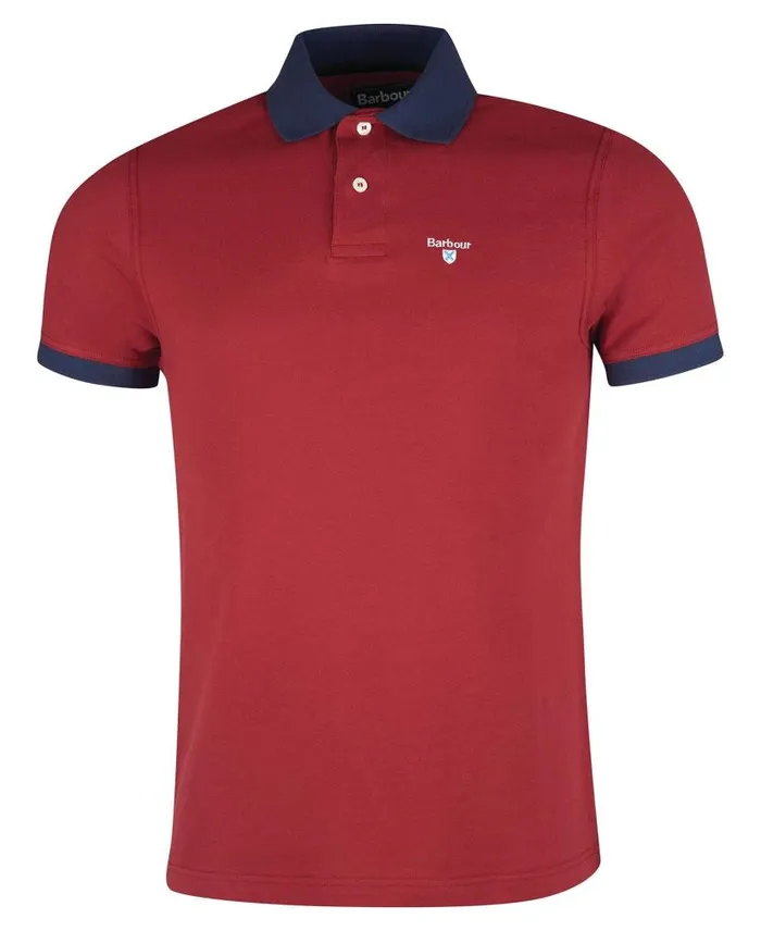 Lynton Polo Shirt Grey Marl Men Barbour Polo Shirts