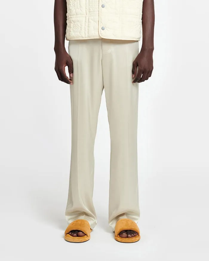 Macen Satin Pants Porcelain Men Nanushka Pants