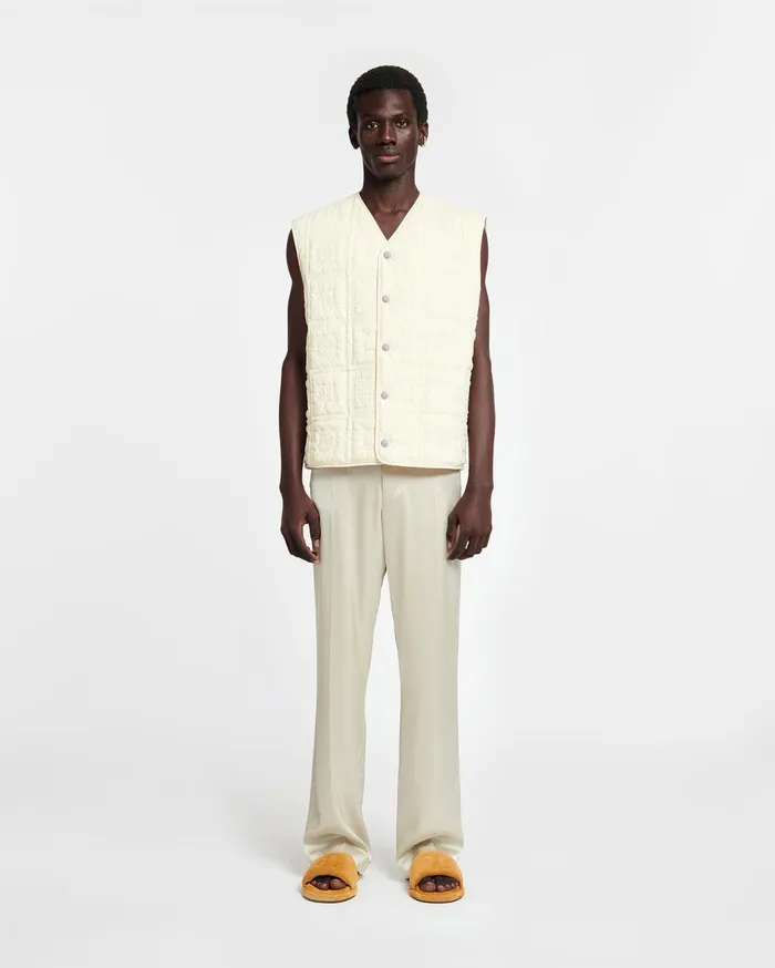 Macen Satin Pants Porcelain Men Nanushka Pants