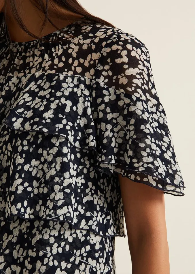 Maeve Floral Tiered Shift Dress Multicoloured Women Phase Eight Dresses