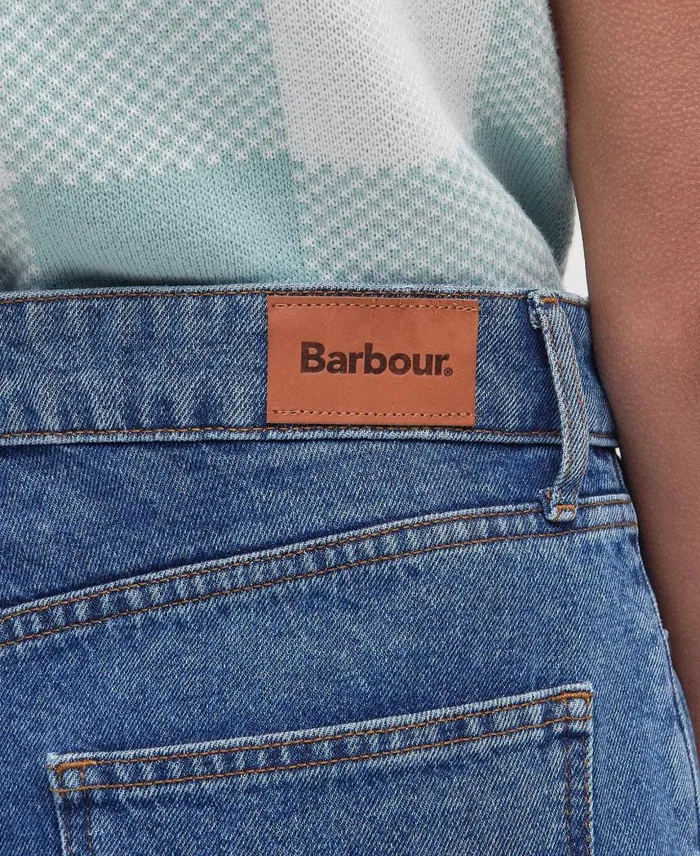 Maisie WideLeg Jeans Ecru Women Barbour Trousers and Shorts