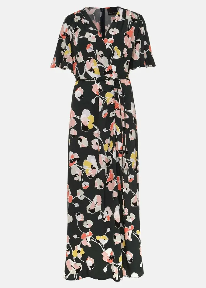 Malala Floral Midi Dress Green Multi Women Phase Eight Dresses