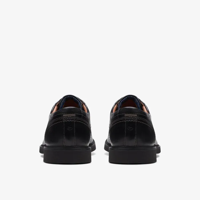 Malwood Lace Black Leather Men Clarks Dress Shoes