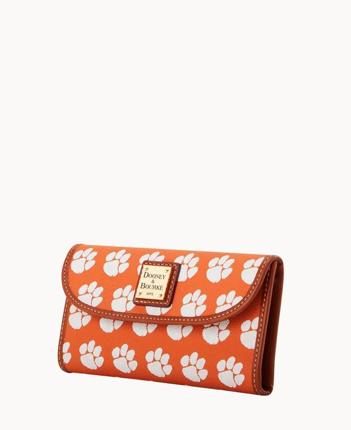 ManWoman Collegiate Clemson University Continental Clutch Clemson Dooney and Bourke Wallets ManWoman Collegiate Clemson University Continental Clutch Clemson Dooney and Bourke Wallets