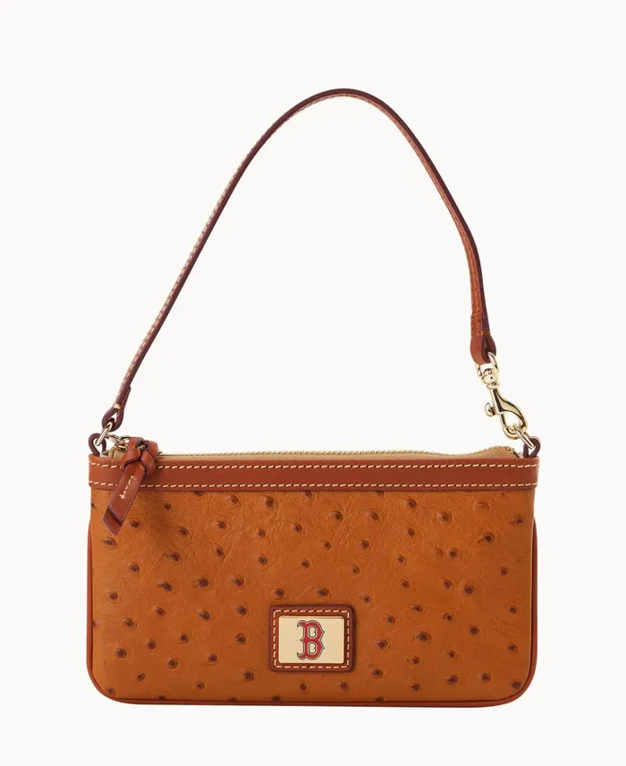 ManWoman MLB Red Sox Large Slim Wristlet Red Sox Dooney and Bourke Wallets