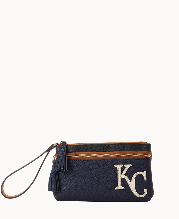 ManWoman MLB Royals Double Zip Wristlet Royals Dooney and Bourke Wallets