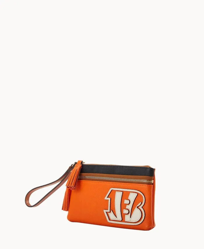 ManWoman NFL Bengals Double Zip Wristlet Bengals Dooney and Bourke Wallets ManWoman NFL Bengals Double Zip Wristlet Bengals Dooney and Bourke Wallets