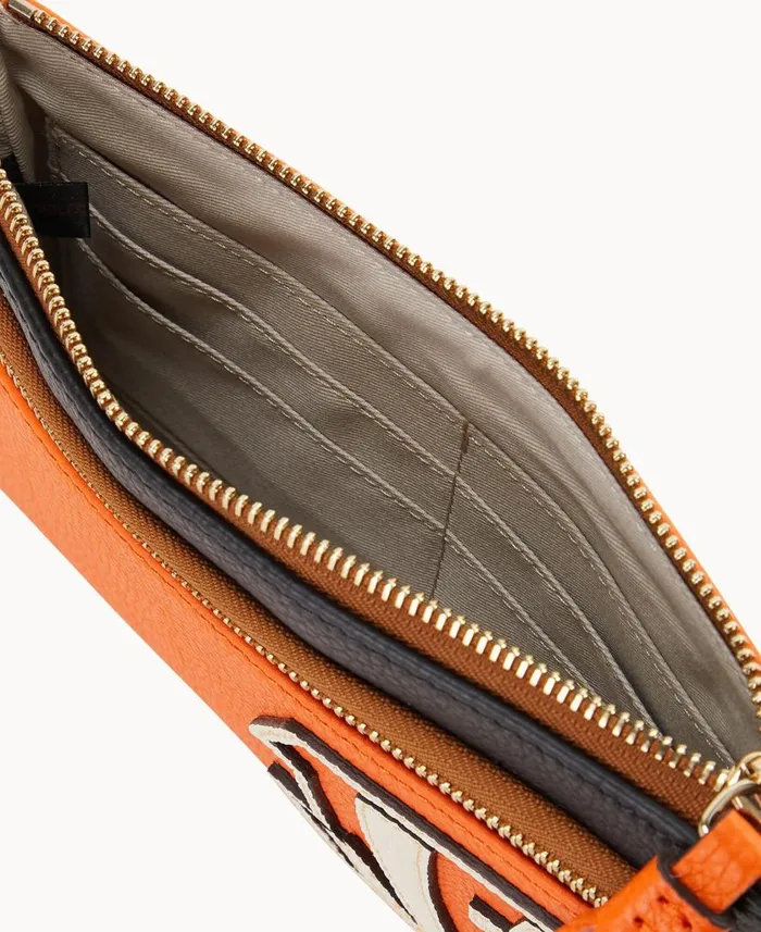 ManWoman NFL Bengals Double Zip Wristlet Bengals Dooney and Bourke Wallets ManWoman NFL Bengals Double Zip Wristlet Bengals Dooney and Bourke Wallets
