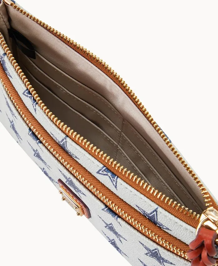 ManWoman NFL Cowboys Double Zip Wristlet Dallas Cowboys Dooney and Bourke Wallets ManWoman NFL Cowboys Double Zip Wristlet Dallas Cowboys Dooney and Bourke Wallets