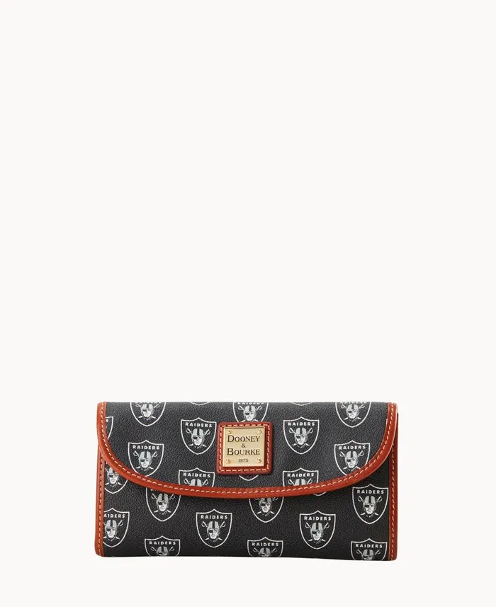ManWoman NFL Raiders Cont Clutch Raiders Dooney and Bourke Wallets