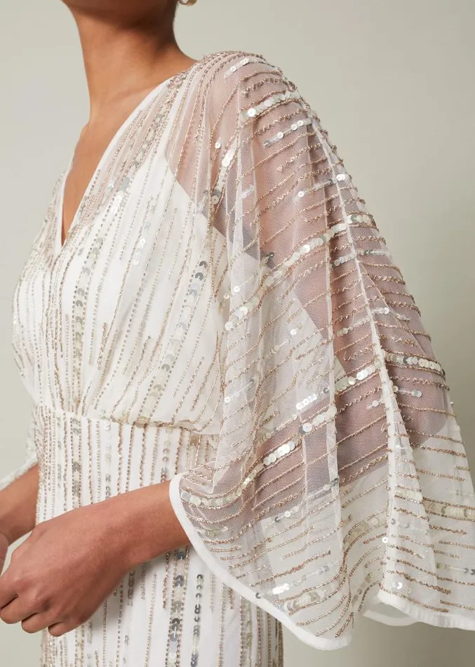 Melanie Embellished Maxi Dress Ivory Women Phase Eight Dresses