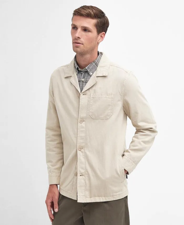 Melonby Overshirt Dark Chambray Men Barbour Overshirts