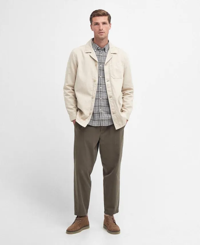 Melonby Overshirt Dark Chambray Men Barbour Overshirts