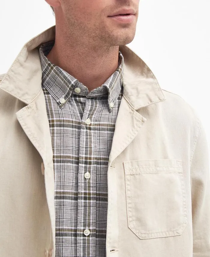 Melonby Overshirt Dark Chambray Men Barbour Overshirts
