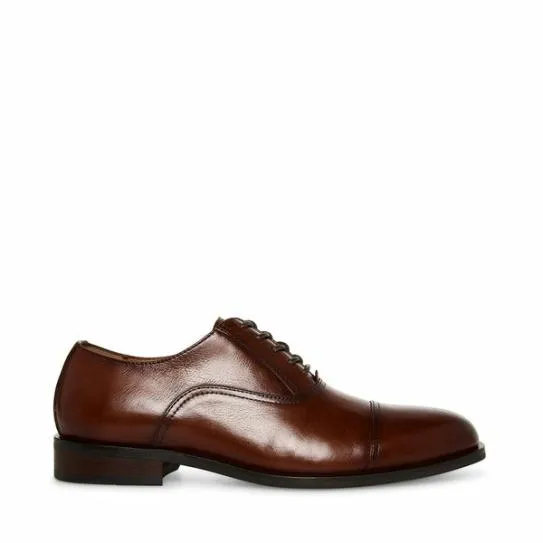 Men039s PRINCETON COGNAC LEATHER Cognac Leather Steve Madden Dress