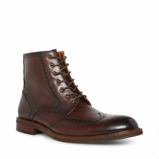 Men039s XANDDY BROWN LEATHER Brown Leather Steve Madden Boots Men039s XANDDY BROWN LEATHER Brown Leather Steve Madden Boots