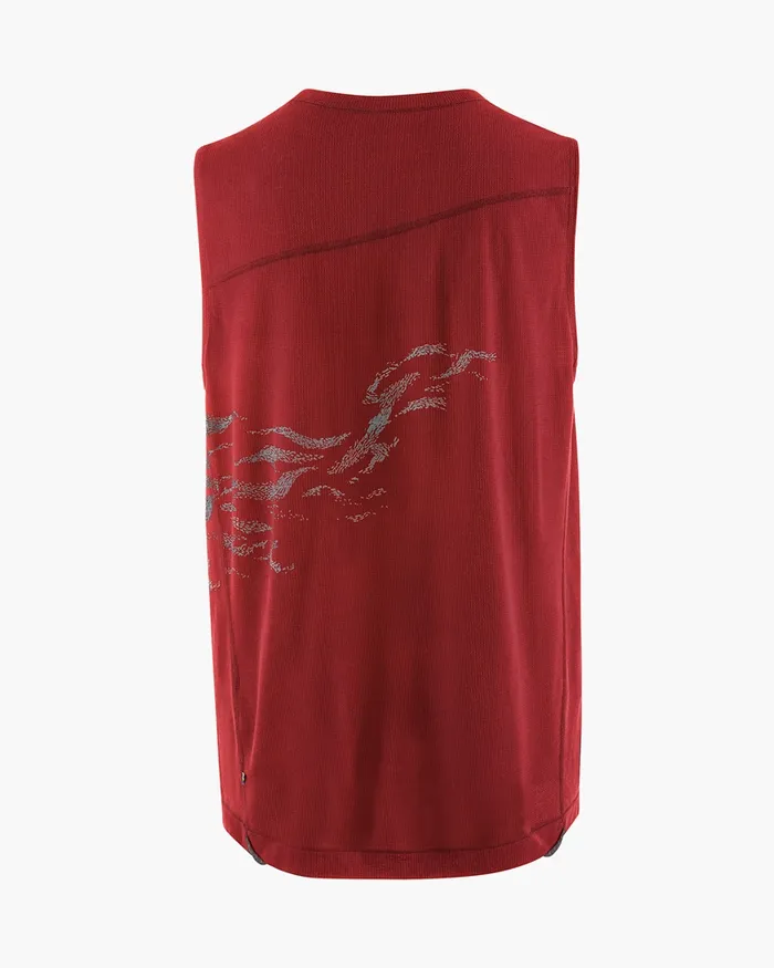 Men 125 Lignum Britta Tanktop Britta MarakattLabba Ruby Red Klttermusen TShirts