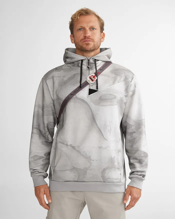 Men Alfsol HalfZip Hoodie Off The Mountain Hypoxic Red Rose Klttermusen Fleeces and Sweaters