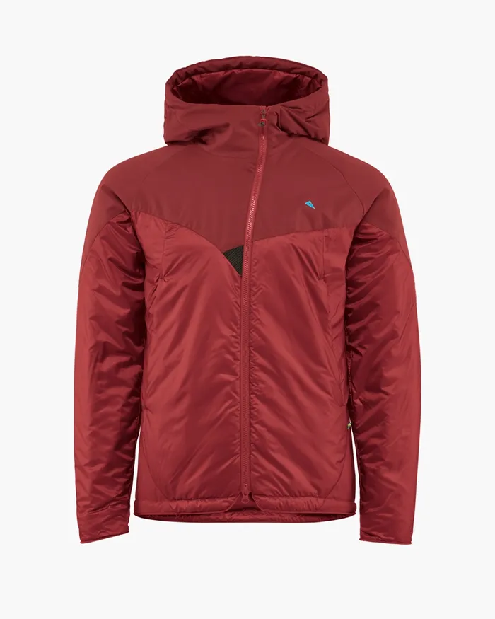 Men Alv Primaloft Hooded Jacket Rose Red Klttermusen Down and Insulated Jackets