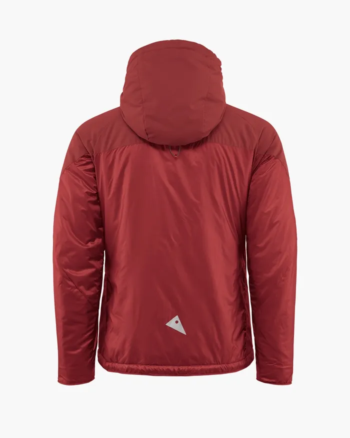 Men Alv Primaloft Hooded Jacket Rose Red Klttermusen Down and Insulated Jackets