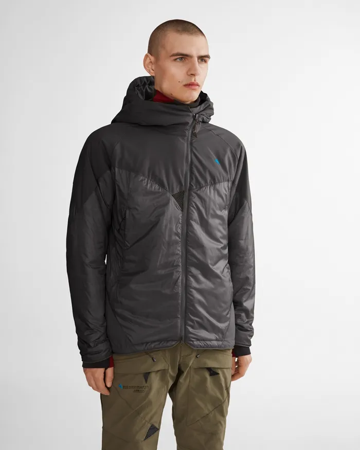 Men Alv Primaloft Hooded Jacket Rose Red Klttermusen Down and Insulated Jackets