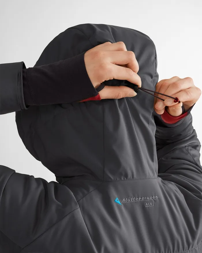 Men Alv Primaloft Hooded Jacket Rose Red Klttermusen Down and Insulated Jackets