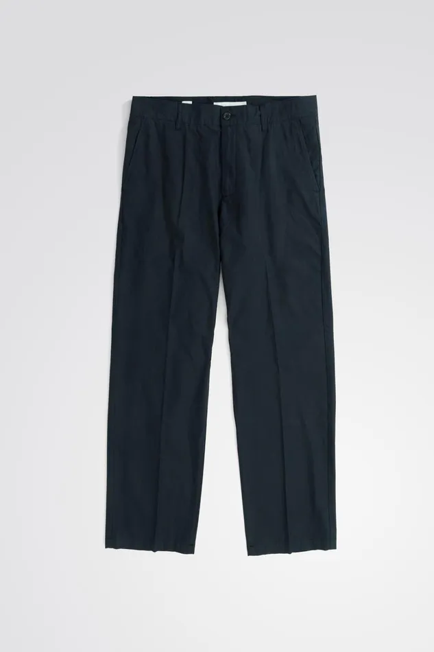 Men Andersen Regular Typewriter Flat Front Trouser Dark Navy Norse Projects Trousers