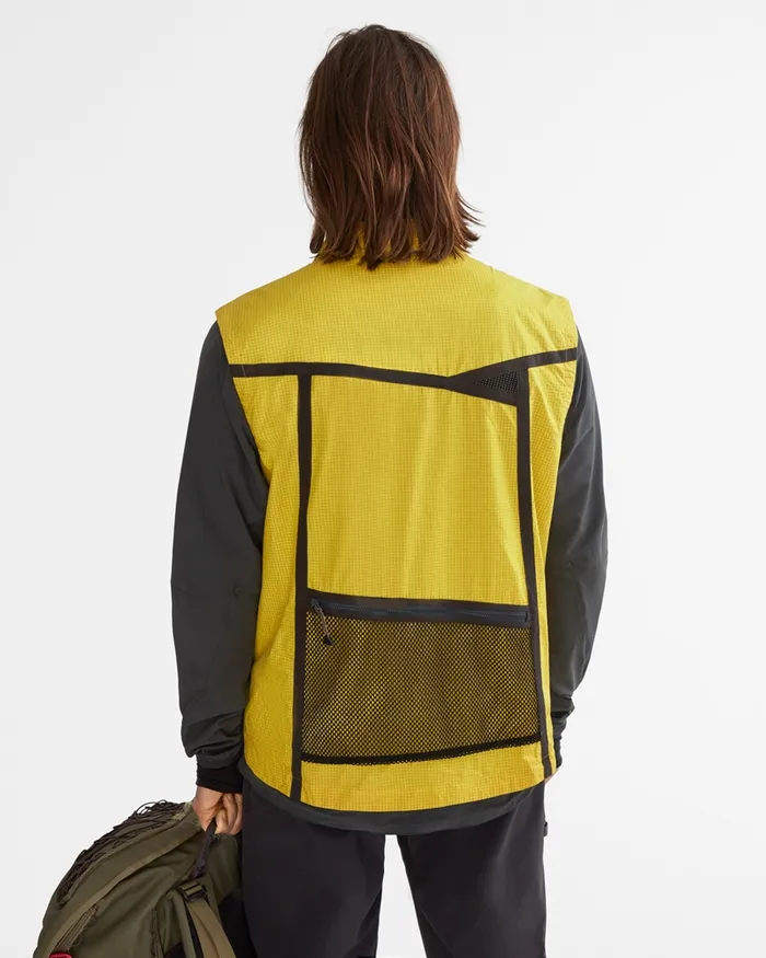 Men Ansur Windproof Vest Sulphur Raven Klttermusen Vests