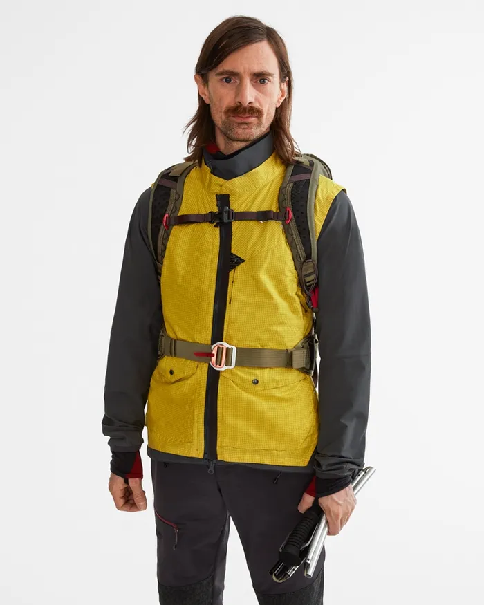 Men Ansur Windproof Vest Sulphur Raven Klttermusen Vests