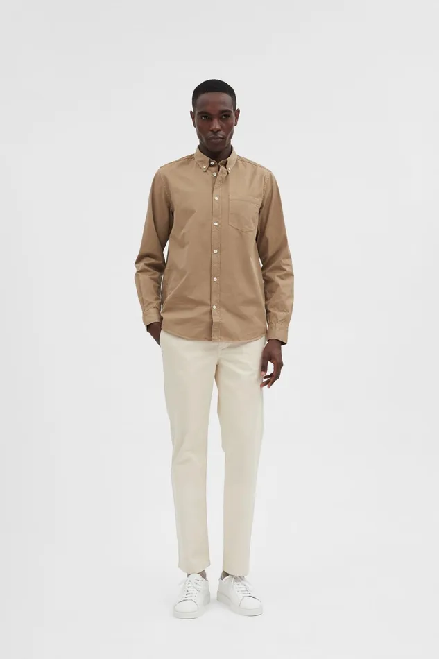 Men Anton Light Twill Shirt Utility Khaki Norse Projects Shirting