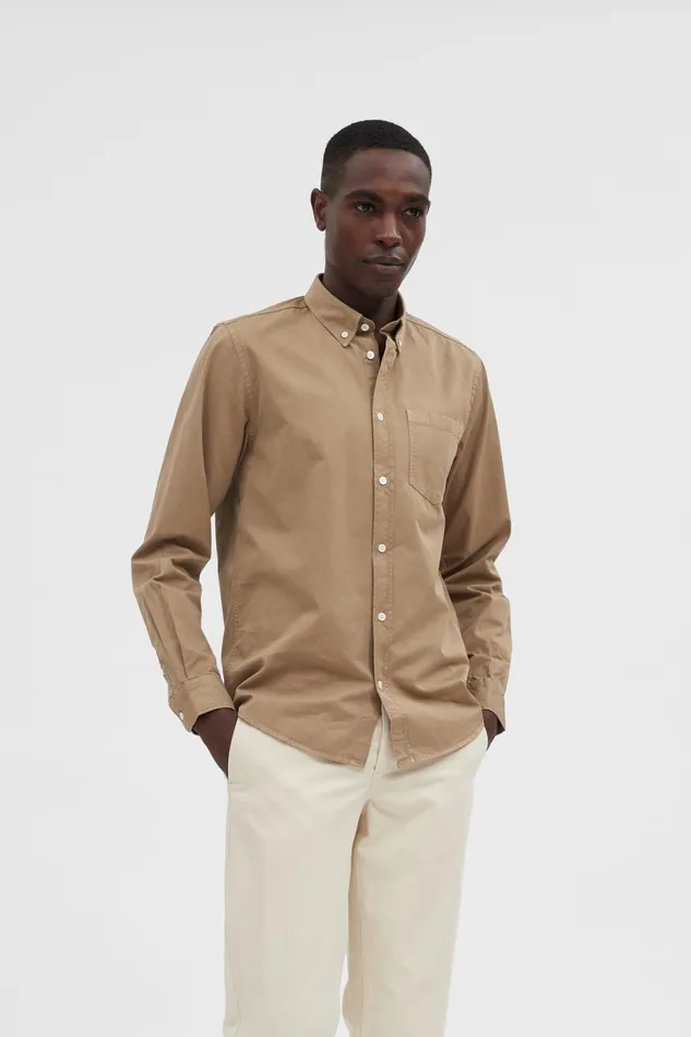 Men Anton Light Twill Shirt Utility Khaki Norse Projects Shirting