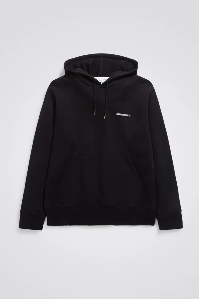 Men Arne Logo Hoodie Black Norse Projects Sweatshirts