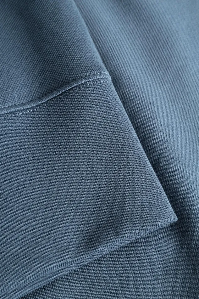 Men Arne Relaxed Organic Chain Stitch Logo Sweatshirt Steel Blue Norse Projects Sweatshirts