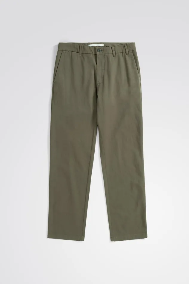 Men Aros Regular Light Stretch Chino Sediment Green Norse Projects Trousers