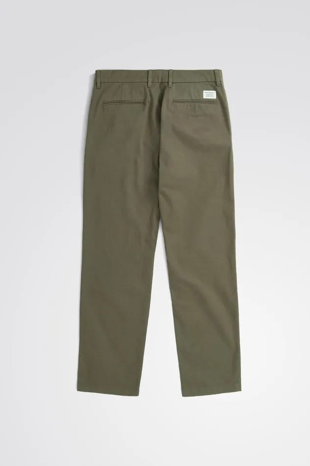 Men Aros Regular Light Stretch Chino Sediment Green Norse Projects Trousers