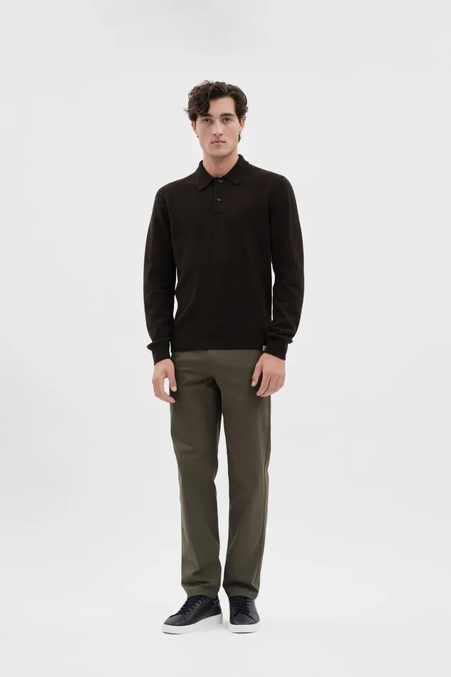 Men Aros Solotex Chino Beech Green Norse Projects Trousers