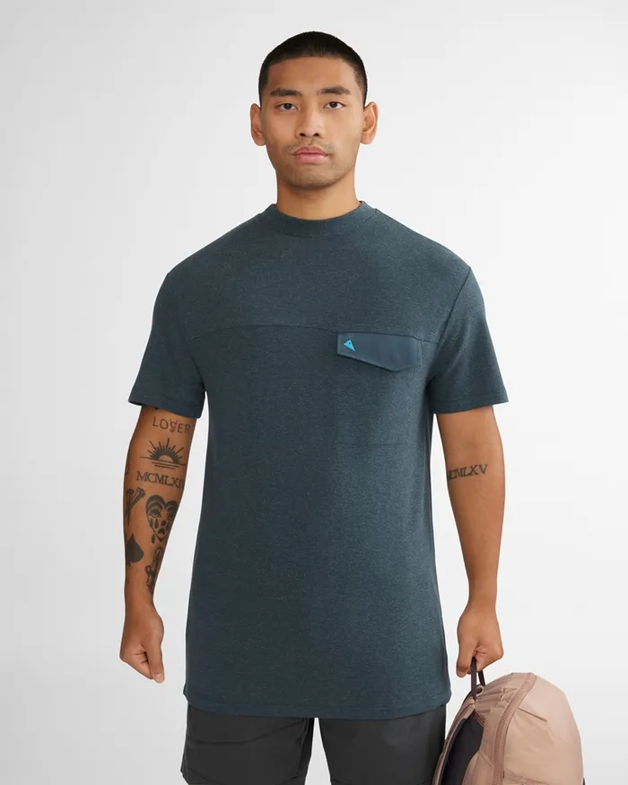 Men Aurvandil SS Tee M039s Short Sleeved Tee Off The Mountain Dark Straw Klttermusen TShirts