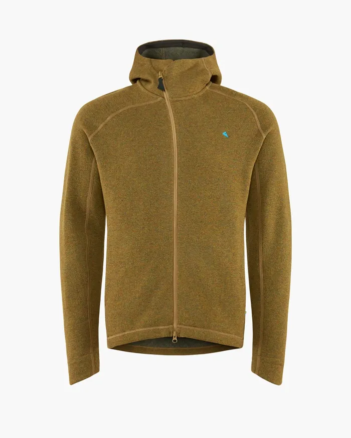 Men Balder Hoodie Wool MidLayer Juniper Green Klttermusen Fleeces and Sweaters
