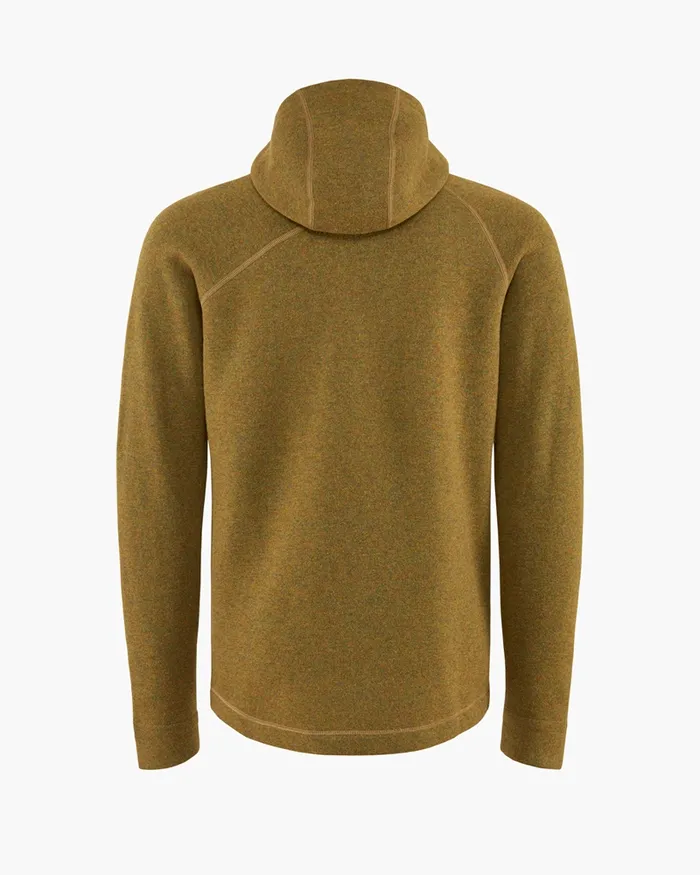 Men Balder Hoodie Wool MidLayer Juniper Green Klttermusen Fleeces and Sweaters