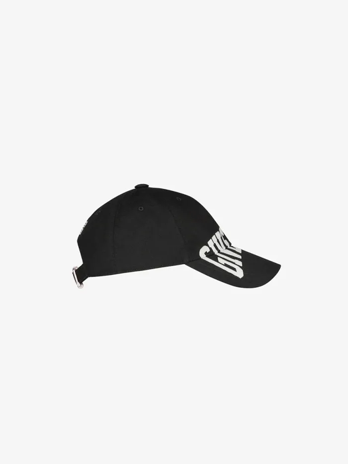 Men Beanies and Caps Givenchy GIVENCHY Embroidered Cap Black Men Beanies and Caps Givenchy GIVENCHY Embroidered Cap Black