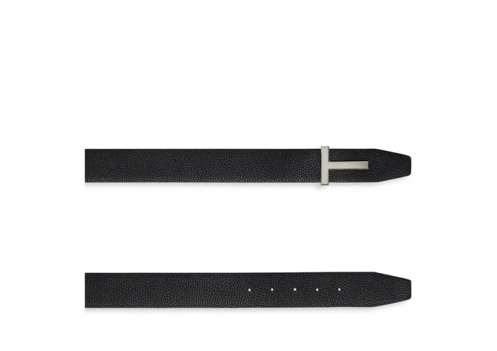Men Belts Tom Ford Grain Leather T Icon Belt Men Belts Tom Ford Grain Leather T Icon Belt