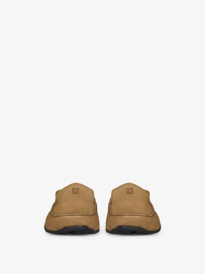 Men Boots and Loafers Givenchy Mr G Driver Loafers In Suede Light Brown Men Boots and Loafers Givenchy Mr G Driver Loafers In Suede Light Brown