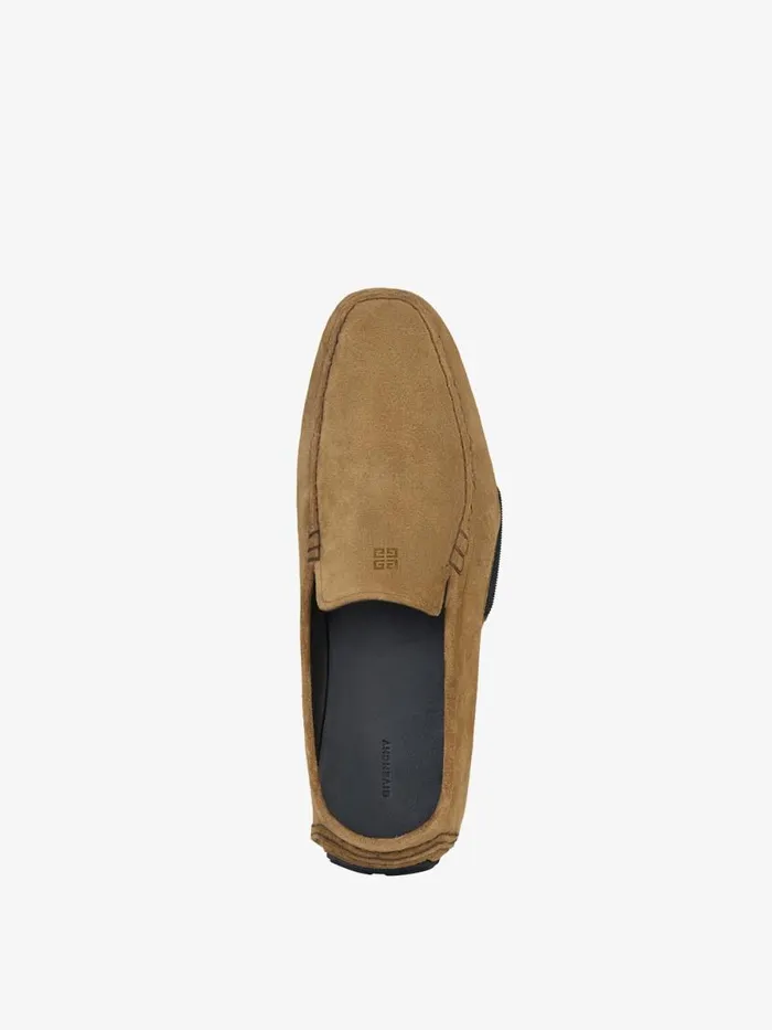 Men Boots and Loafers Givenchy Mr G Driver Loafers In Suede Light Brown Men Boots and Loafers Givenchy Mr G Driver Loafers In Suede Light Brown