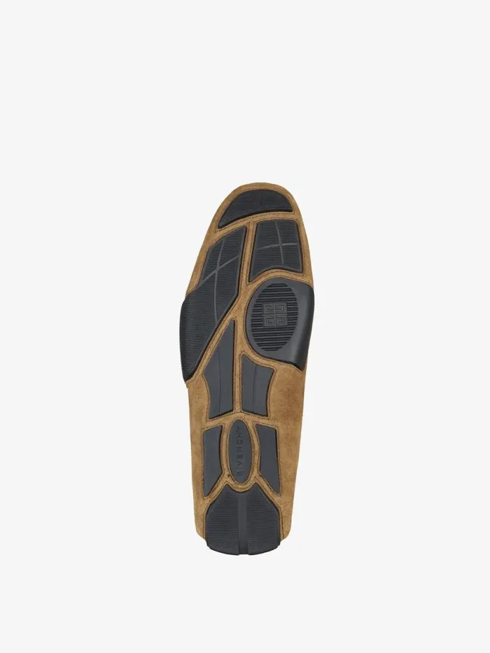 Men Boots and Loafers Givenchy Mr G Driver Loafers In Suede Light Brown Men Boots and Loafers Givenchy Mr G Driver Loafers In Suede Light Brown