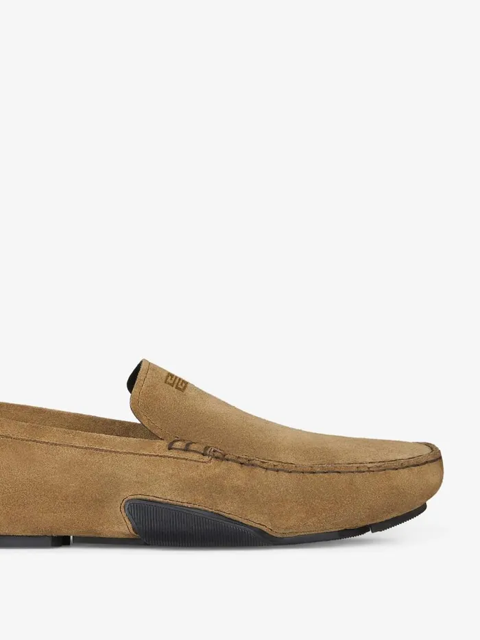 Men Boots and Loafers Givenchy Mr G Driver Loafers In Suede Light Brown Men Boots and Loafers Givenchy Mr G Driver Loafers In Suede Light Brown