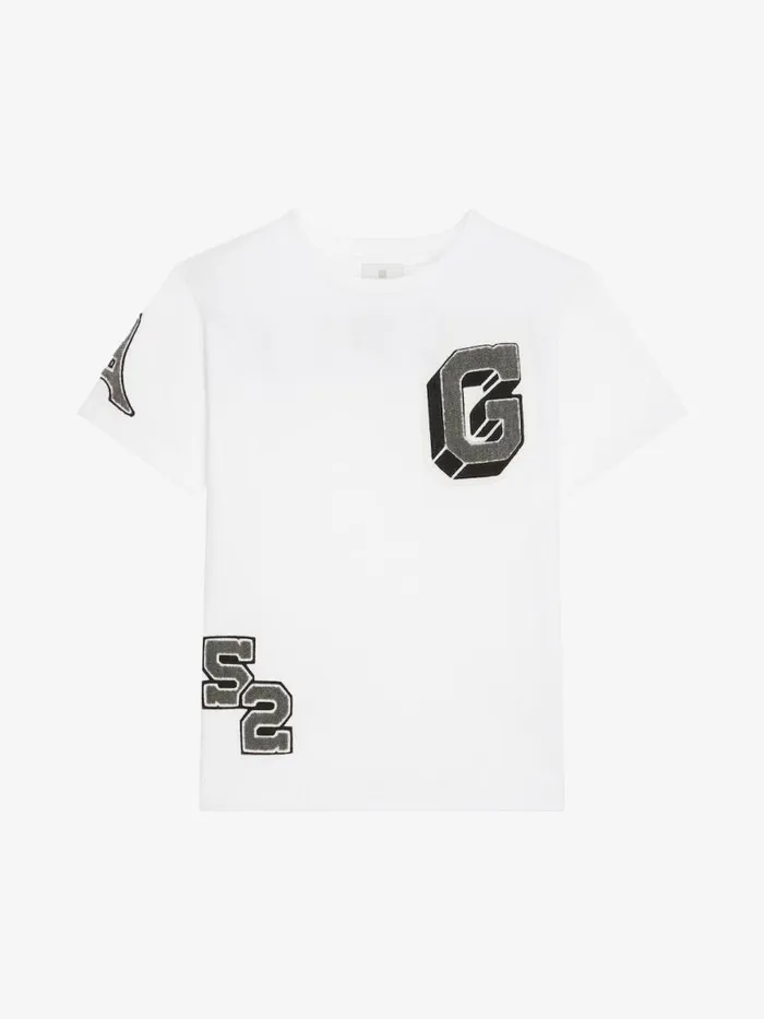 Men Boy 4 To 12 Years Givenchy GIVENCHY Tshirt In Cotton White