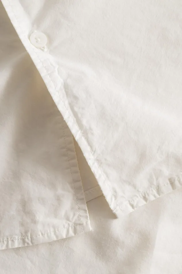 Men Carsten Cotton Tencel Shirt Enamel White Norse Projects Shirting